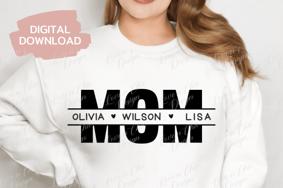 Celebrate Mom: Versatile Mother's Day Graphic, Mom Monogram Design