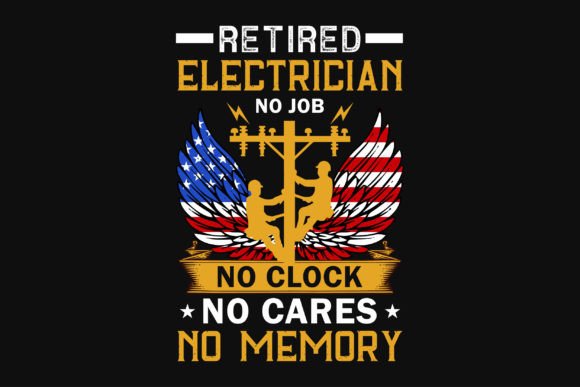 Electrician Graphic Typography Tshirt: A Bold Font for Powerful Designs