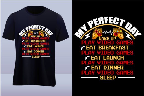 Gaming Routine Graphic Tshirt Design: Your Next Creative Asset