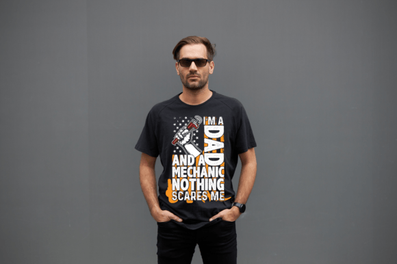 I Am a Dad and a Mechanic Graphic Art: A Design Asset for Authentic Branding