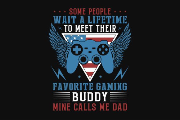 Level Up Your Merch: Gaming Graphic Typography T-Shirt Design