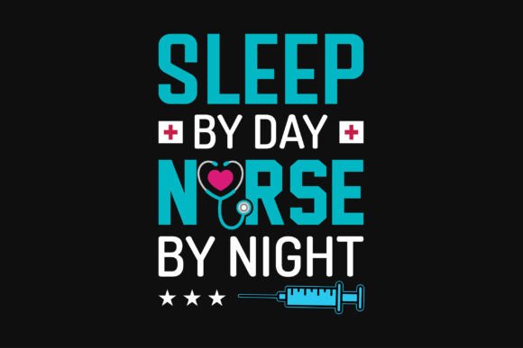 Nurse Graphic Typographic Tshirt Design: A Premium Asset for Your POD Business