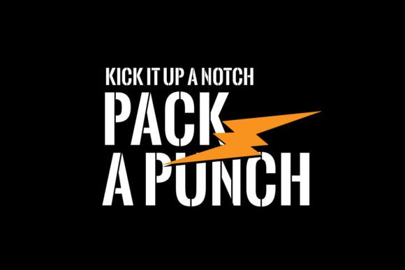 Pack a Punch Graphic Design: Bold Streetwear T-Shirt Vectors