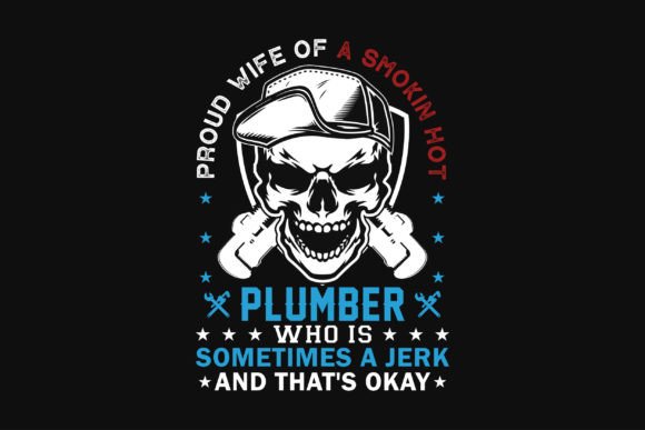 Plumber Graphic Typograph Tshirt Design: A Creative Asset for Your POD Business